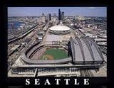 Seattle - Safeco Field First Day Game, July 1999, Seattle Mariners Art Poster Print, 10x8