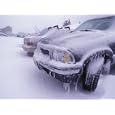 Blizzard Conditions at Ski Resort, Drifts and Ice on Cars, California Photographic Poster Print by Rich Reid, 24x18