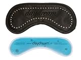 Zoom Produkt-Bild: daydream  Black S-4001 Schlafmaske in Schwarz mit Swarovski ELEMENTS Steinen, ca. 20 x 9 cm, mit K&uuml;hlkissen