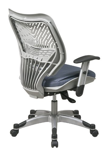 Unique Self Adjusting Fog SpaceFlex Back Managers Chair - Office Star 86-M74C655R - Space REVV Series
