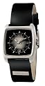 Kahuna KUS-0005L Ladies black leather strap watch