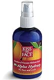 Kiss My Face Peaches & Creme Moisturizer with 8% Alpha Hydroxy Acids, 4-Ounce Bottles (Pack of 3)