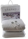 Sleepwell Luxury 100 Percent Cotton King Size Heated Duvet with Intelliheat Technology and Dual Control