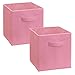 ClosetMaid 1468 Cubeicals Fabric Drawers, Pink, 2-Pack