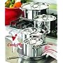 All-Clad "Exclusive Enhanced" 9 Piece All Stainless Steel Set