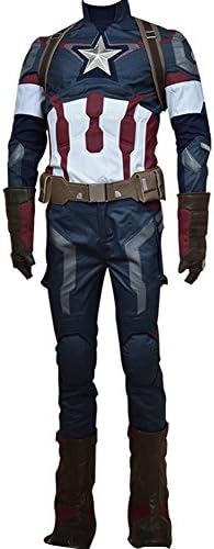 The Steve Rogers Uniform Outfit Cosplay Costume Medium
