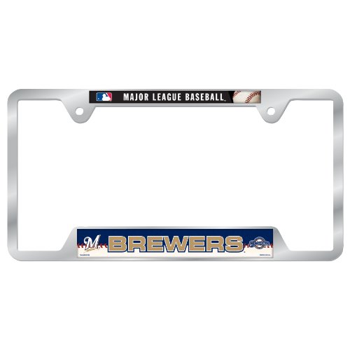 MLB Milwaukee Brewers Metal License Plate Frame