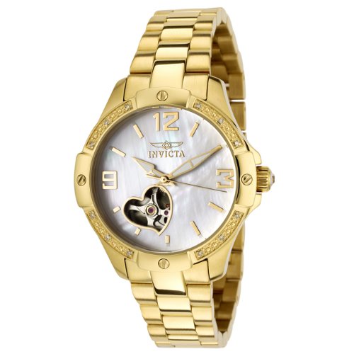 Invicta Women's 0290 Specialty Collection Automatic Diamond Accented 18k Gold-Plated Watch