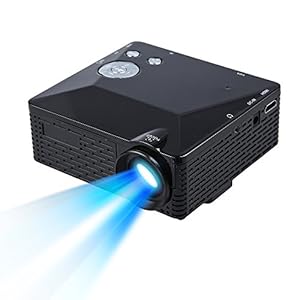 BL-18 Mini LED Projector 500 Lumens 320×240 400:1 HDMI VGA USB AV SD Multimedia Home Theatre Portable by DBPOWER