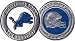 NFL Detroit Lions Challenge Coin Poker Card Cover