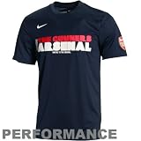 Arsenal Attire: Nike Arsenal Navy Blue Core Soccer Poly T-shirt