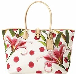 Dooney Bourke Large Cindy Flower Lily Bag Tote