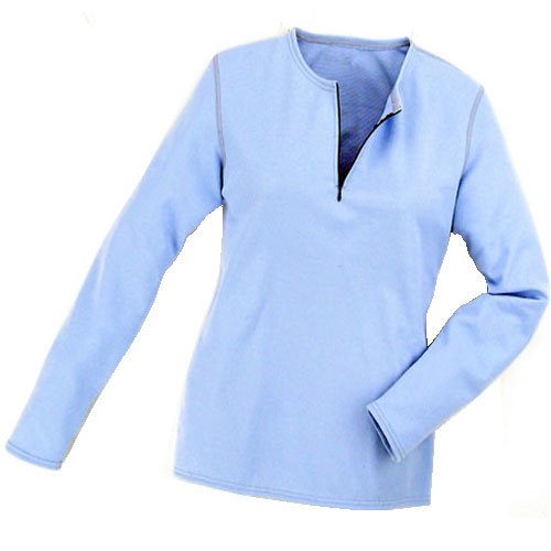 TAIGA Women's Midweight Polartec Power-Dry Quick Dry Zip Undershirt, MADE IN CANADA