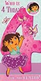Dora The Explorer - Age 4 Birthday Card & Badge - 4th