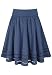 Avenue Plus Size Knit Waist Eyelet Hem Skirt
