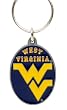 West Virginia University Pewter Keychain NCAA