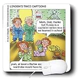 Londons Times Funny Famous Cartoons - Russia vs. Barbie Dolls - Mouse Pads
