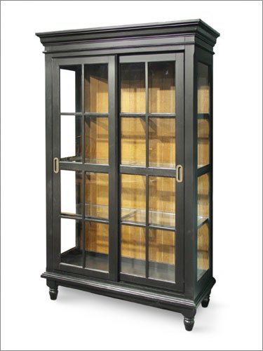 International Concepts H57-81 China Cabinet – 43.75 x 17.75 x 74 Inch – Black-Cherry