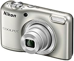 Nikon Coolpix L31 16.1MP Point And Shoot Digital Camera (Silver) with 5x Optical Zoom, 8GB Memory card and Camera Case