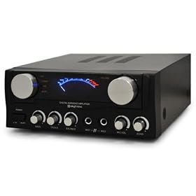 Skytronic Compact Hi Fi PA Amplifier 2x Mic Inputs 400W