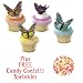 Butterflies Cupcakes(#13179) - 4 Beautiful Re-usable Assoted Cake Pics