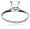 14k White Gold Princess-Cut Solitaire Engagement Ring (3/4 ct, I-J Color, I1-I2 Clarity), Size 6