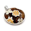 Brown Designo Round Pendant