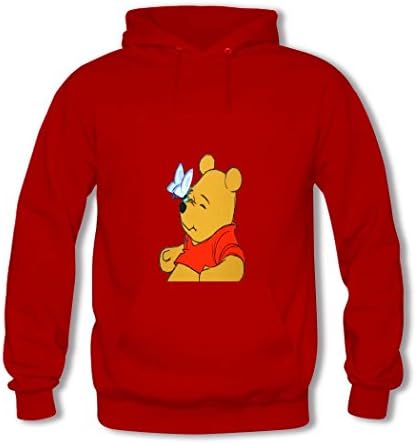 Youcshi Winnie the Pooh Custom Womens Hoodie Sweatshirt Medium Red