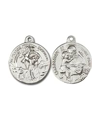 Highest Quality Vintage Die .925 Solid Sterling Silver St. Saint Francis of Assisi and St. Saint Anthony Rare Unique Vatican Commissioned 100 Year Old Design Relic Catholic Icon Religious Jewelry Protection Protector Charm New NWT