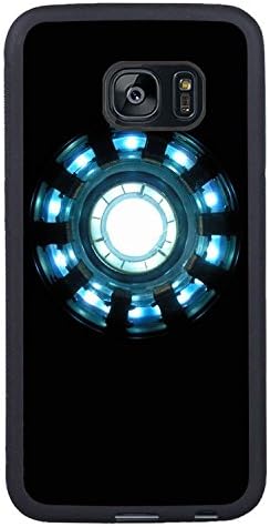 Samsung Galaxy S7 Edge Arc Reactor Iron Man Marvel Super Hero Heart Black Shell Cover Case,Newest Case
