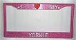 Pink Glitter I Love My Yorkie Frame Pink Glitter I Love My Yorkie Frame