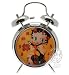 Betty Boop in Black Dress Twin Bell Alarm Clock