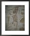 Ancient Bas-Relief in Underground Ruins of Zaachila, Oaxaca Valley, Mexico Framed Art Poster Print by Judith Haden, 18x22