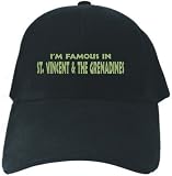 CAPS BLACK EMBROIDERY  I'M FAMOUS IN ST. VINCENT & THE GRENADINES 