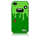 Case-Mate iPhone 4 Monsta Case with Screen Protector, Dark Green / Green モンスタ シリコン ケース (液晶保護シート つき) ダークグリーン / グリーン CM013374