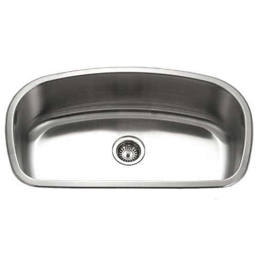 Houzer MB-3300-1 Medallion Gourmet 32-7/16-by-18-7/19-Inch Single Bowl Undermount Stainless Steel Sink