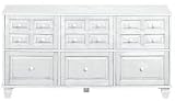 Chstrfld Triple 2-drwr File Cb Six-drawer Rubbed White