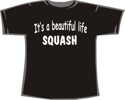 It's a beautiful life, SQUASH; Frauen T-Shirt schwarz
