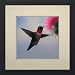 Susho, King Silk Art Handmade Silk Embroidery - Hummingbird and a Pink Flower - Medium Size 31073WF