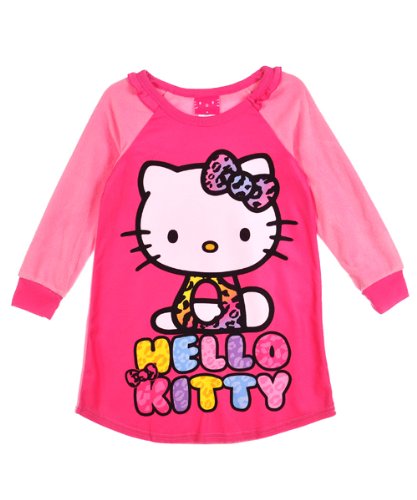 Hello Kitty Wild Side L/S Nightgown (Sizes 7 - 16)