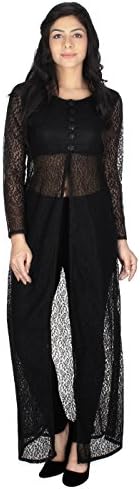 Hazle Avenue Full Sleeve Self Design Fusion Wear Round Neck Dress