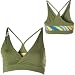 Roxy Away Game Sports Bra - Color: Olive,Size: Large