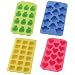 HIC Brands that Cook Assorted Flexible Non Stick Ice Cube Trays - Set of 4