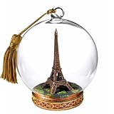 Large Glass Globe Paris Eiffel Tower Ornament
