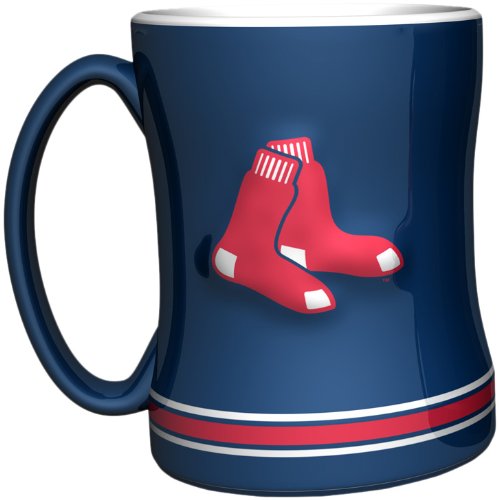 MLB Boston Red Sox 15-Ounce Sculpted Relief Mug