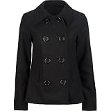 FULL TILT Womens Basic Peacoat - Black