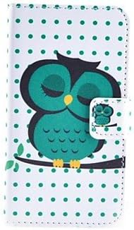 Sleeping Owl Pattern PU Leather Case with Stand and Card Slot for Samsung Galaxy Core Plus G3500/Trend 3 G3502