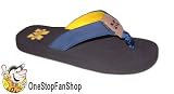 Michigan Wolverines New Flip Flops Sandals Medium