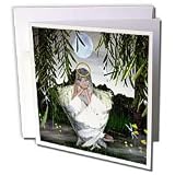 WhiteOak Art Designs Angel Prints - Emotions I Wept An Angel Crying - Greeting Cards-12 Greeting Cards with envelopes