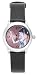 Barbie Kids' Black Leather Watch #BC0235TIN